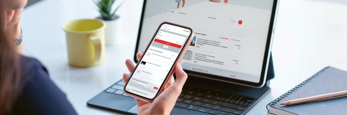 Jetzt registrieren Kopfgrafik